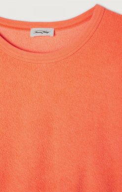 Hot American Vintage Sweat Femme Bobypark Feu Fluo