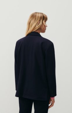 Best American Vintage Blazer Femme Pukstreet Navy