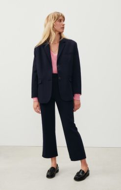 Best American Vintage Blazer Femme Pukstreet Navy