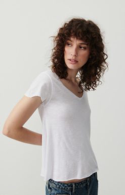 Online American Vintage T-Shirt Femme Jacksonville Blanc