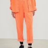 Best American Vintage Pantalon Femme Padow Orange Fluo