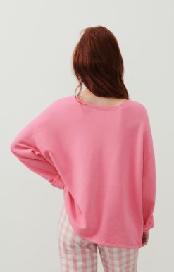 Online American Vintage Sweat Femme Hapylife Bubble Gum Vintage