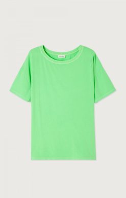 Clearance American Vintage T-Shirt Femme Pymaz Absinthe Fluo