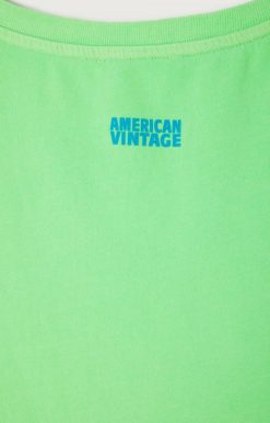 Clearance American Vintage T-Shirt Femme Pymaz Absinthe Fluo