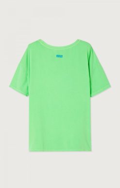 Clearance American Vintage T-Shirt Femme Pymaz Absinthe Fluo