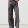 Clearance American Vintage Jean Flare Femme Yopday Snow Black