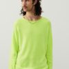 Hot American Vintage Pull Homme Docatown Jaune Fluo Chine