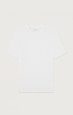 Hot American Vintage T-Shirt Homme Devon Blanc