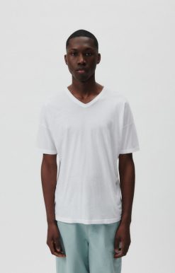 Wholesale American Vintage T-Shirt Homme Devon Blanc