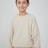 New American Vintage Sweat Enfant Itonay Ecru Chine