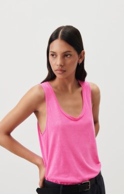 Wholesale American Vintage Debardeur Femme Jacksonville Rose Fluo