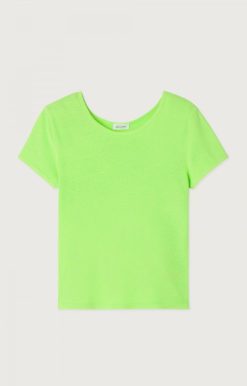 Hot American Vintage T-Shirt Femme Lopintale Pomme Fluo