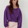 Online American Vintage Sweat Femme Lebow Ultraviolet