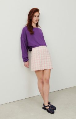 Online American Vintage Sweat Femme Lebow Ultraviolet