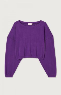 Online American Vintage Sweat Femme Lebow Ultraviolet