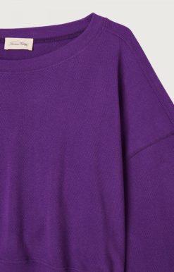 Online American Vintage Sweat Femme Lebow Ultraviolet