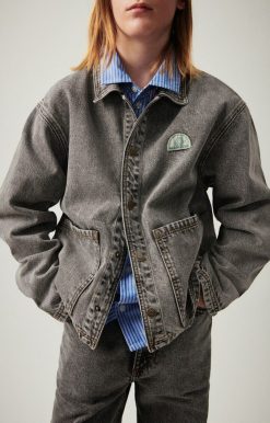 New American Vintage Veste Enfant Yopday Grey Salt And Pepper