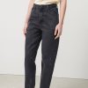 Online American Vintage Jean Big Carrot Femme Yopday Black Poivre Et Sel