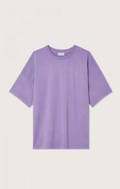 Hot American Vintage T-Shirt Homme Fizvalley Mauve Vintage