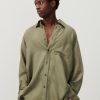 Hot American Vintage Chemise Homme Okyrow Olive Raye