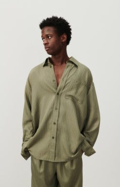 Hot American Vintage Chemise Homme Okyrow Olive Raye