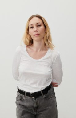 New American Vintage T-Shirt Femme Jacksonville Blanc