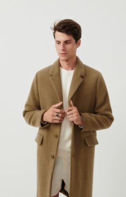 Online American Vintage Manteau Homme Bazybay Camel