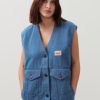 New American Vintage Veste Femme Faow Blue