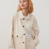 Online American Vintage Veste Femme Tineborow Ecru