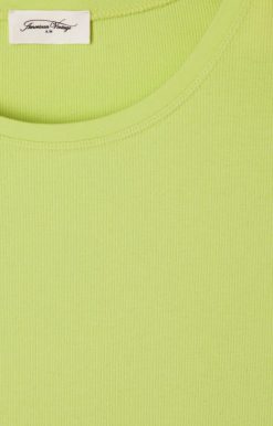 Wholesale American Vintage T-Shirt Femme Zelym Jaune Fluo