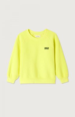 Best American Vintage Sweat Enfant Izubird Jaune Fluo