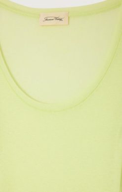 New American Vintage T-Shirt Femme Massachusetts Lime Vintage