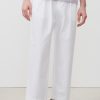 Best American Vintage Pantalon Homme Tysco Blanc