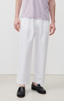 Best American Vintage Pantalon Homme Tysco Blanc