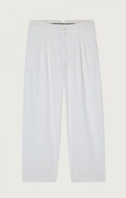 Best American Vintage Pantalon Homme Tysco Blanc