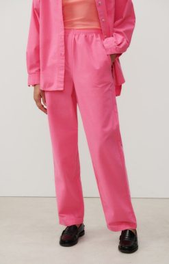 Hot American Vintage Pantalon Femme Dakota Rose Fluo