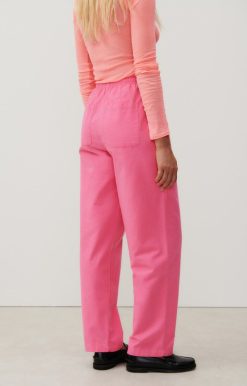 Hot American Vintage Pantalon Femme Dakota Rose Fluo