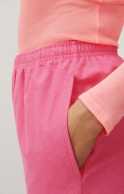 Hot American Vintage Pantalon Femme Dakota Rose Fluo