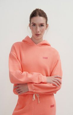 Wholesale American Vintage Sweat Femme Izubird Orange Fluo