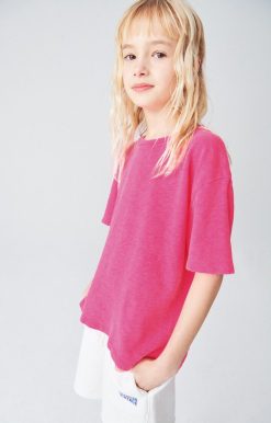 Best American Vintage T-Shirt Enfant Sonoma Pink Acide Fluo