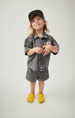 Online American Vintage Chemise Enfant Jazy Grey