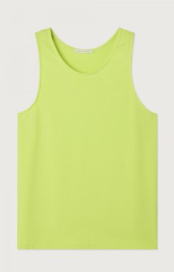 Online American Vintage Debardeur Femme Hapylife Jaune Fluo