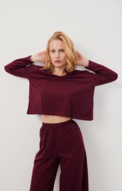 New American Vintage Jogging Femme Vupaville Bordeaux